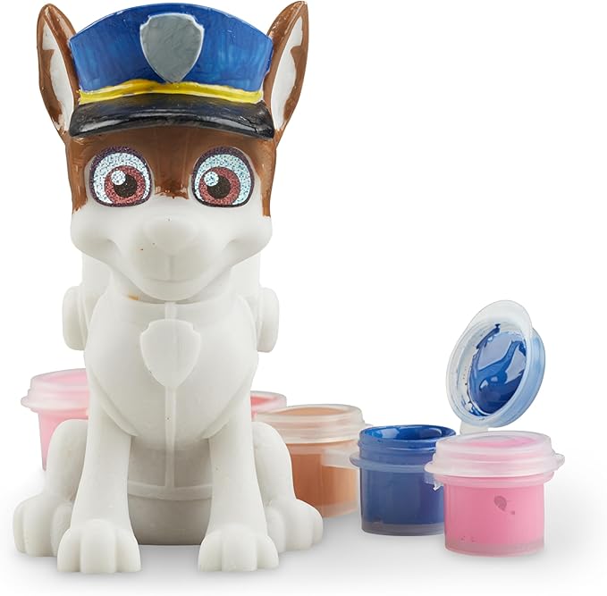 Melissa & Doug PAW Patrol Craft Kit - 3 Decorate Your Own Pup Figurines - Painting Kit, Toy Figures, Arts And Crafts Activity For Kids Ages 6+
