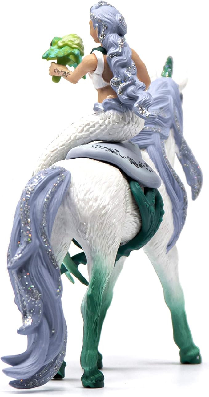 Schleich bayala, Mermaid Unicorn Toys for Girls and Boys, Mermaid Doll Riding on Sea Unicorn, Ages 5+