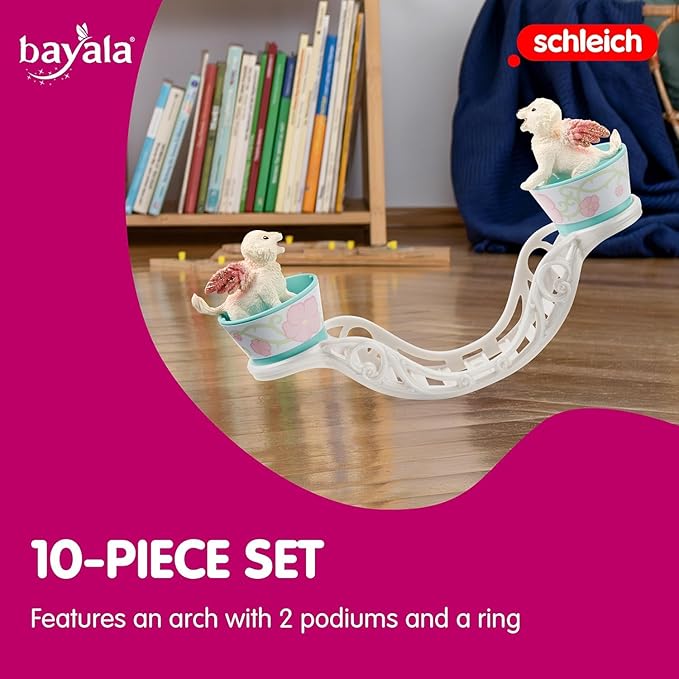Schleich bayala, Mythical Creature Toys for Kids, Winged Baby Lion Training 9-Piece Playset, Ages 5+