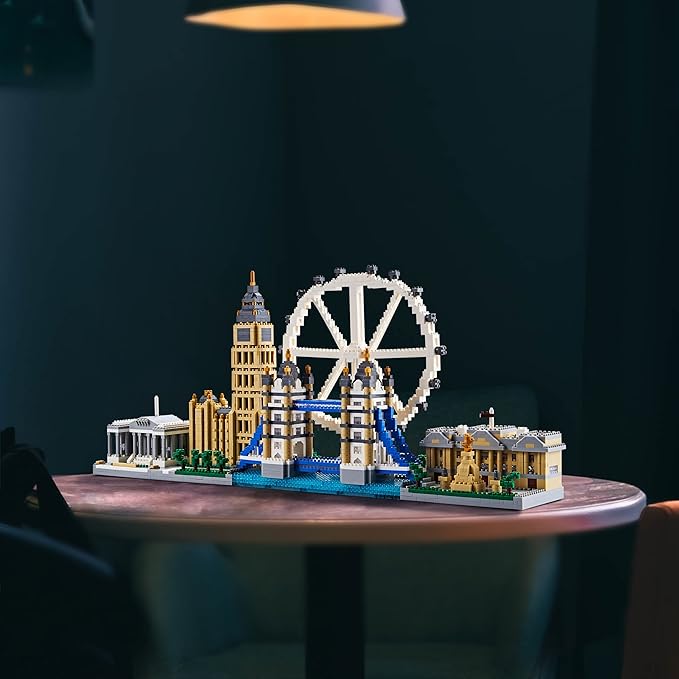 Building Micro Mini Blocks Architecture Skylines Collection Set for Adults London Bridge Mini Bricks for Kids (3430 Pieces)