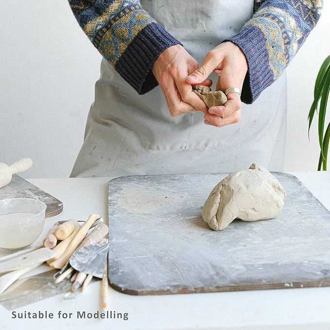 Air Dry Clay 10 LBs, Pottery Modeling Clay for All Purpose Hand Modeling and Throwing, Non-Toxic (Gray)