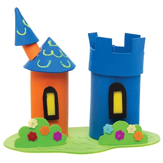 Baker Ross AW961 Foam Sheets Classpack - Pack of 50, Class Pack of Craft Pages for Kids Arts and Craft Activities, Great for Cutting, Gluing or Sewing!