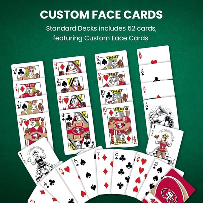 MasterPieces - NFL Playing Cards, Officially Licensed Cincinnati Bengals Football Deck, Family Games for Adults and Kids, Standard Index