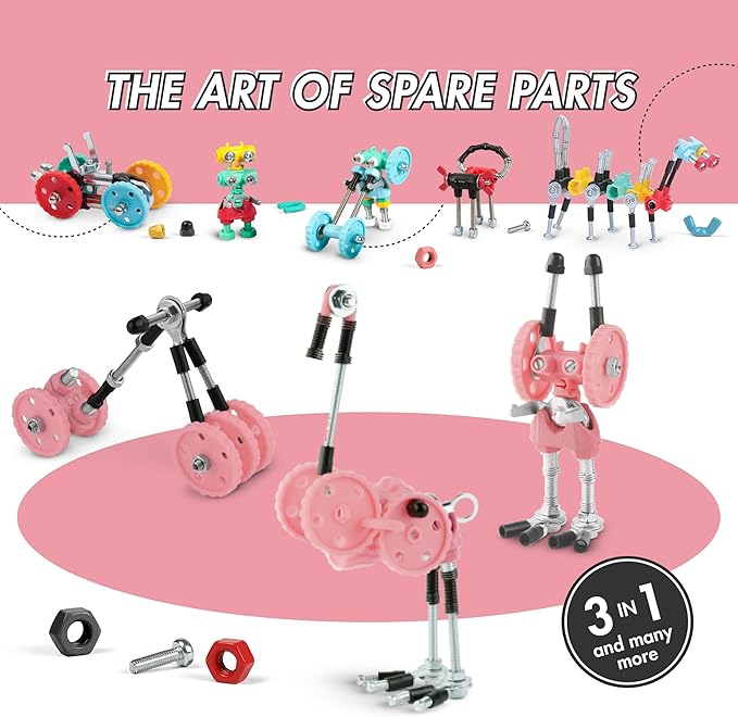 Stem Building Toys, Educational Build Your Own Robot Toy for Kids Age 6 7 8 9+ Year Old Boys and Girls, Animal Stem Toys Engineering Kit, Construction Toys Steam Gift - Flamingo