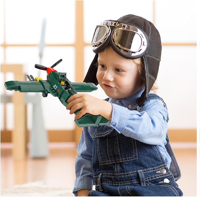 TOY PLAYER II-2 Attacker Aircraft Builiding Set - WW2 Military Airplanes Model, Gift for Boys Age 6 7 8 9 10 11 12 and WW2 Military Set Collectors & Enthusiasts