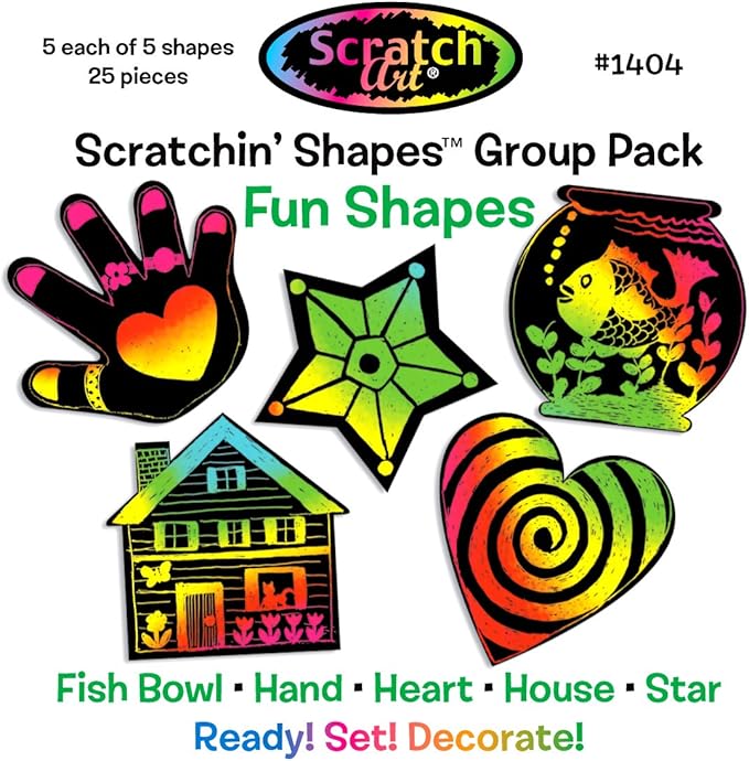 Melissa & Doug Melissa and Doug Scratchin' Shapes - Fun Shapes Group Pack