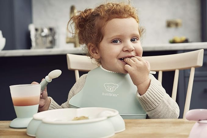 BabyBjörn Baby Dinner Set, 5 pcs, Powder green