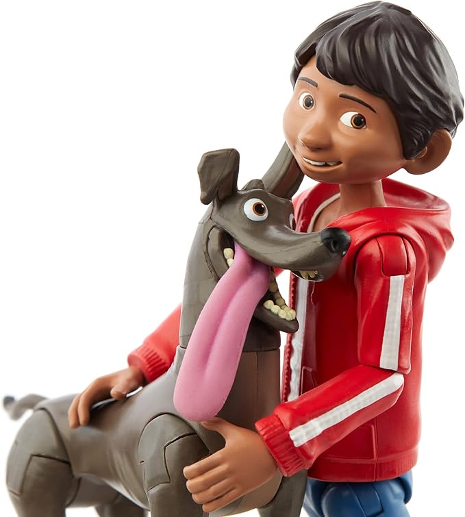 Mattel Disney Pixar Coco Miguel Action Figure, 5.6-in Movie Character Toy with 3.6-in Dante Dog Figure, Highly Posable with Authentic Design, Gift for Ages 3 Years Old & Up
