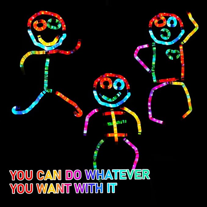 SCIONE 12 PCS Light up Party Favors Supplies for Kids 4-8-12, Bulk Glow Sticks Bracelet Necklace Accessories for Neon Birthday Return Gifts Treats, Valentines Goodie Bag Stuffer Fillers