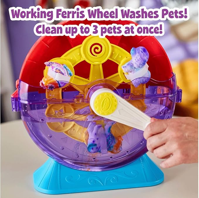 Crayola Scribble Scrubbie Pets Carnival Playset, Pet Grooming Toy, Animal Toys for Girls & Boys, Gift for Kids, Ages 3+
