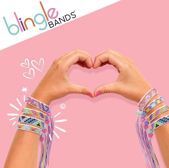 DIY Gem Friendship Bracelet, 5 Band On The Go Starter Pod in 6 Piece CDU - Arts & Craft Activity for Ages 7 and Up