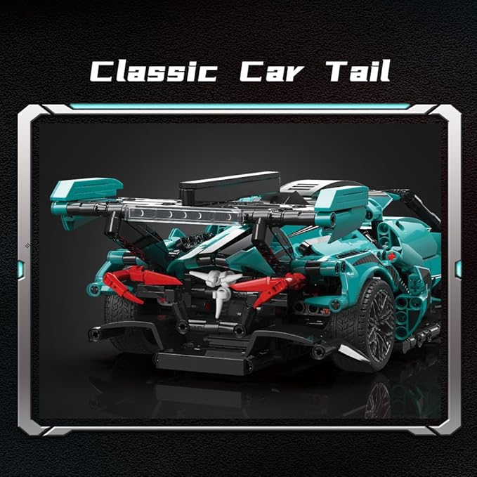 Mesiondy Sports Car Building Blocks Toys Boys or Adults Kits, Adults Challenging Racing Car Building Blocks Kit，1:14 1391 Pieces Car Model Building Set DIY Toys for Boys Age 8-14