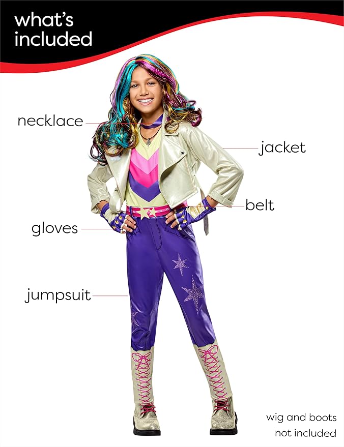 Rubies Girl's Unicorn Academy Sophia Costume Jumpsuit With Jacket and Accessories