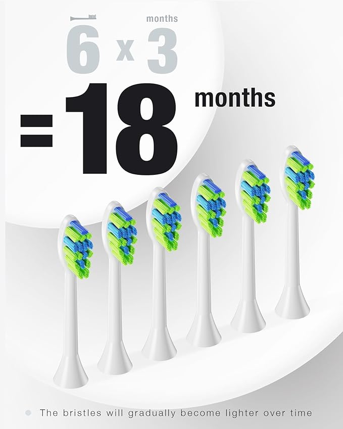 7AM2M Sonic Electric Toothbrush with 6 Brush Heads for Adults and Kids, One Charge for 90 Days, Wireless Fast Charge, 5 Modes with 2 Minutes Built in Smart Timer, Electric Toothbrushes(Orange)