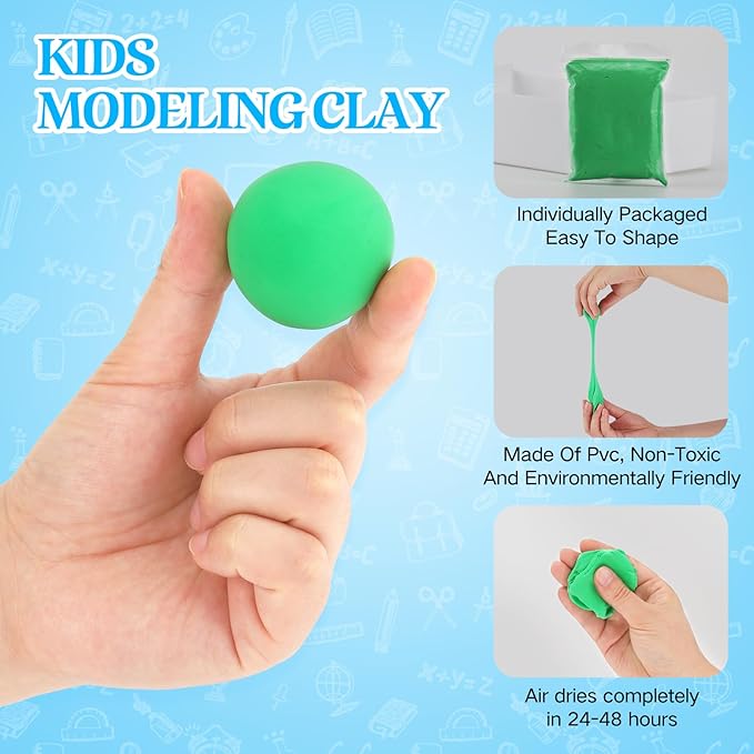 Modeling Clay Kit - 12 Colors Air Dry Ultra Light Clay, Magic Clay, DIY Molding Clay for Kids, DIY Clay Kit with Sculpting Tools, Decoration Accessories, Kids Art Crafts
