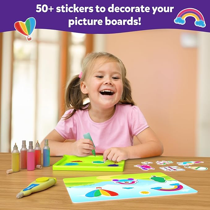Skillmatics Art & Craft Activity - Sand-Tastic Art Unicorns & Princesses, Easter Basket Stuffers, Sand Art for Kids, Craft Kits & Supplies, DIY Creative Activity, Gifts for Ages 4, 5, 6, 7, 8, 9, 10