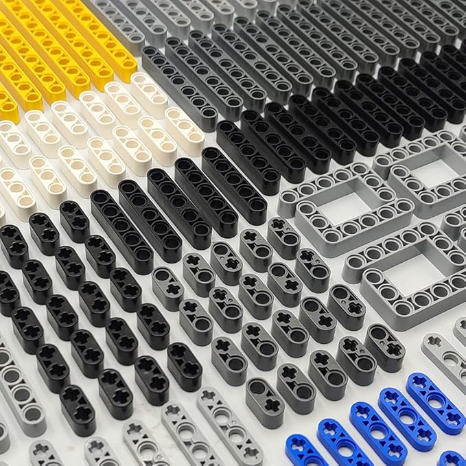 ZHX Technical Beam Set 266 Pieces - Chassis Frame Liftarm Beam Parts Piece Axles Connector for Technic Car STEM Engineering Building Brick Compatible with Major Brand Toys