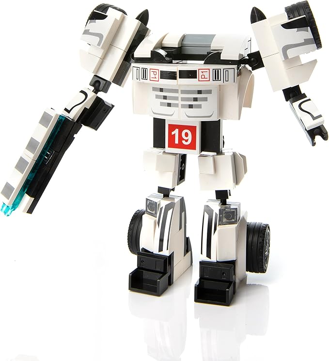 Racing Car Building Block Set. Racing Car Building Blocks for Kids and Adults (White F1)