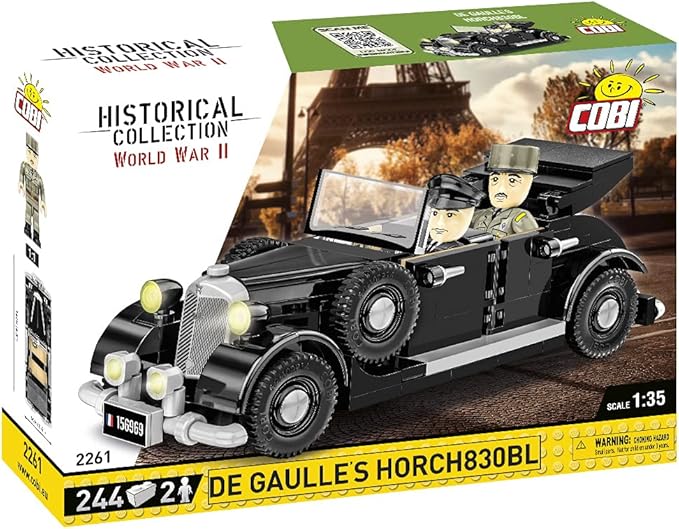 Cobi toys 244 Pcs Hc WWII /2261/ De Gaulee'S 1936 Horch 830 Bl