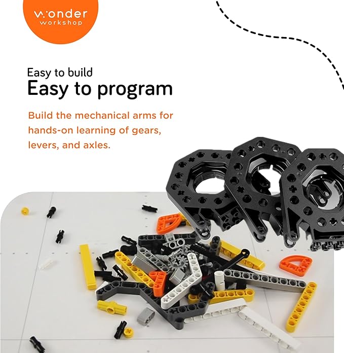 Wonder Workshop – Gripper Kit for Dash Robot for Kids 6+ – Free Programming Stem App – Visualize Your Code, Multicolor