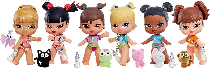 Bratz Babyz Meygan Collectible Fashion Doll with Real Fashions and Pet