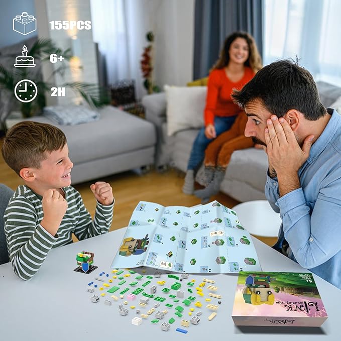 Breath of The Wild Link Building Sets for Adults Kids, Link Minifigure Ocarina of Time Building Kit,Game Series Building Blocks Model Toys,Compatible with Lego(155PCS)