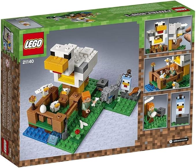 LEGO Minecraft The Chicken Coop 21140 Building Kit , 84 months to 168 months(198 Pieces)