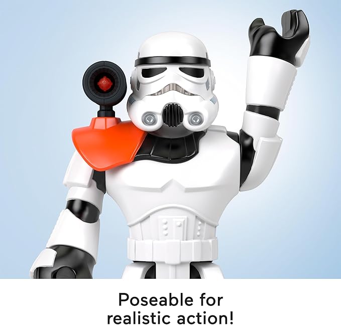 Fisher-Price Imaginext Star Wars Toy Stormtrooper XXL Figure, 16+ Inch Tall Poseable Character with Launcher for Kids Ages 3+ Years