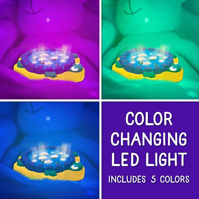 Creative Roots Paint Your Own Light-Up Turtle Stepping Stone, Paintable 3.9 x 4.5-inch Ceramic Light-Up Turtle, Includes 6 Acrylic Paints & Paintbrush, Great Arts and Crafts for Kids Ages 8-12