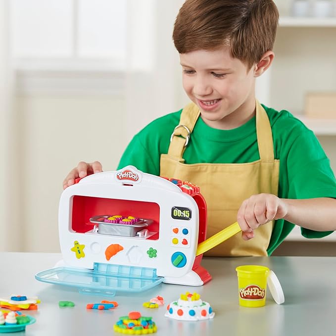 Play-Doh Kitchen Creations Magical Oven Play Food Set for Kids 3 Years and Up with Lights, Sounds, and 6 Colors (Amazon Exclusive)