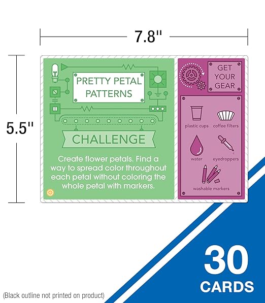 Carson Dellosa Seasonal STEM Challenges STEM Kits, 30 STEM Building Activities and Educational Games, Grades 2-5 STEM Learning Toys, STEM Kids Ages 7-11