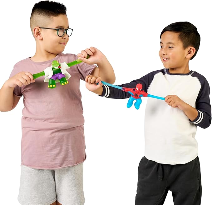 Heroes of Goo Jit Zu Marvel Goo Shifters Versus Pack Spider-Man VS Goo Shifter Lizard. 2 Squishy 4.5" Tall Marvel Heros. Crush The Core of Goo Shifter Lizard and Transform his Goo