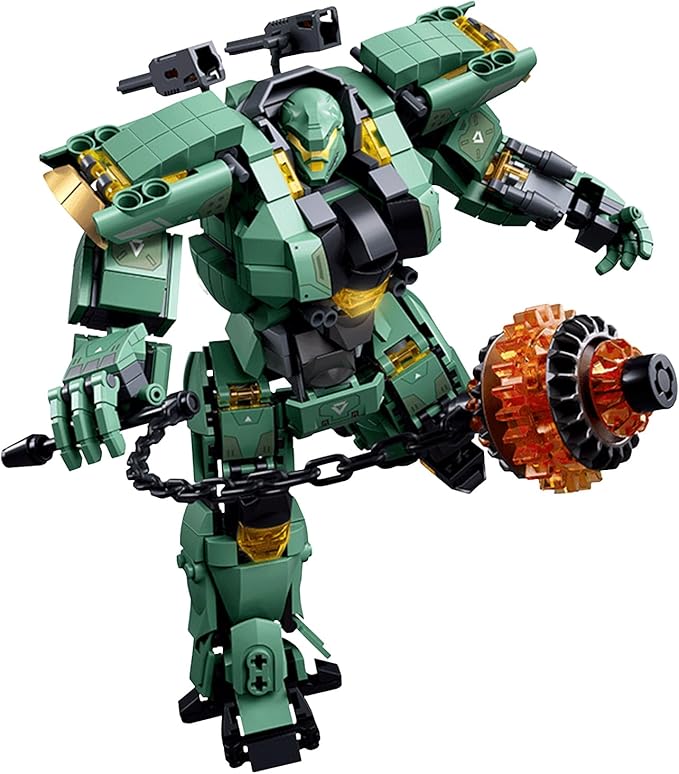 Velance Mech Robot Armored Building Blocks Set, Warrior City Action Mech Building Toy Kit, Mecha Robot Building Block Model for Kids & Adults, Birthday, Christmas Day Gift(542 Pcs)