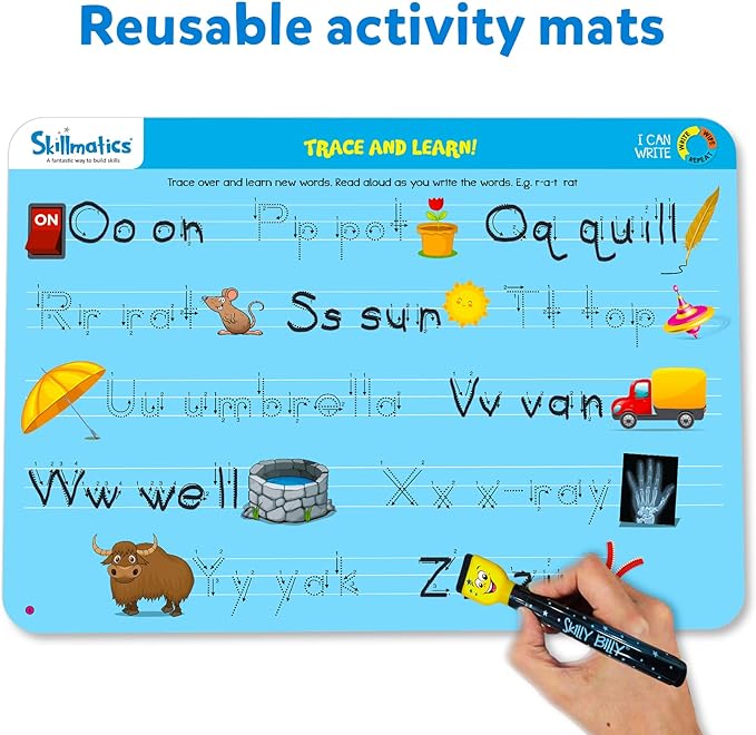 Skillmatics I Can Write, Preschool Learning Activities, Educational Toy and Game, Back to School Supplies, Gifts for Students, Kids, Ages 3, 4, 5, 6
