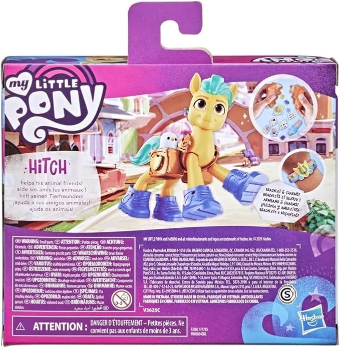 My Little Pony: A New Generation Movie Crystal Adventure Hitch Trailblazer - 3-Inch Pony Toy with Surprise Accessories, Friendship Bracelet