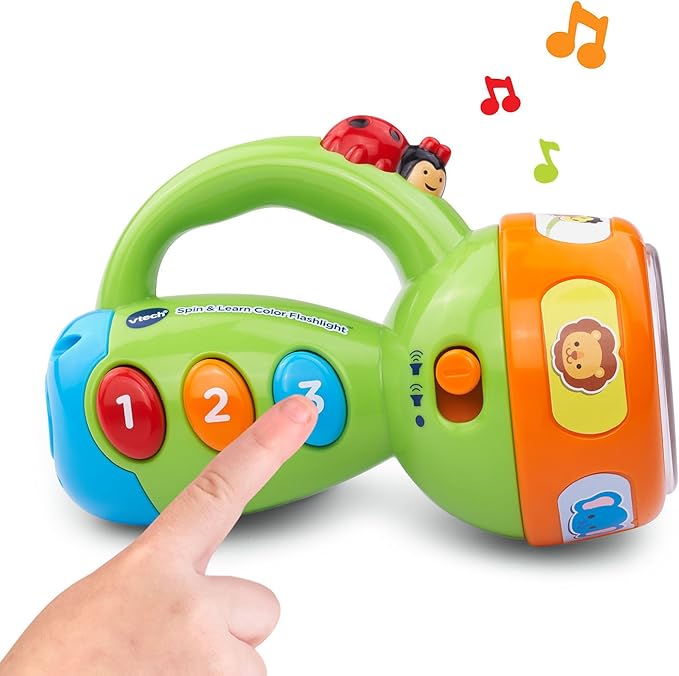 VTech Spin and Learn Color Flashlight, Lime Green