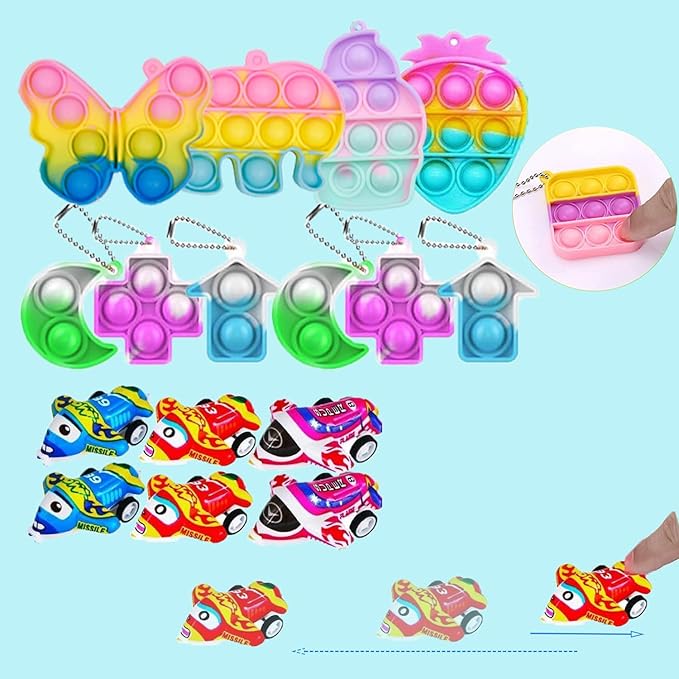 132 Pcs Party Favors Toys for Kids 4-8,Assortment Treasure Box Toys for Classroom Prizes,Goodie Bags Stuffers,Christmas Stocking Stuffers,Pinata Fillers Bulks Small Toys Carnival Prizes