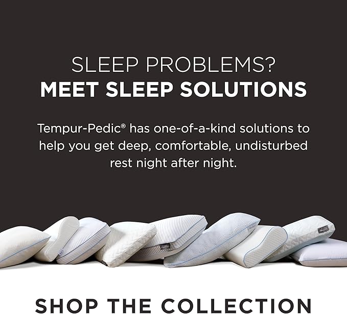 Tempur-Pedic Memory Foam Symphony Pillow Luxury Soft Feel, Standard, White