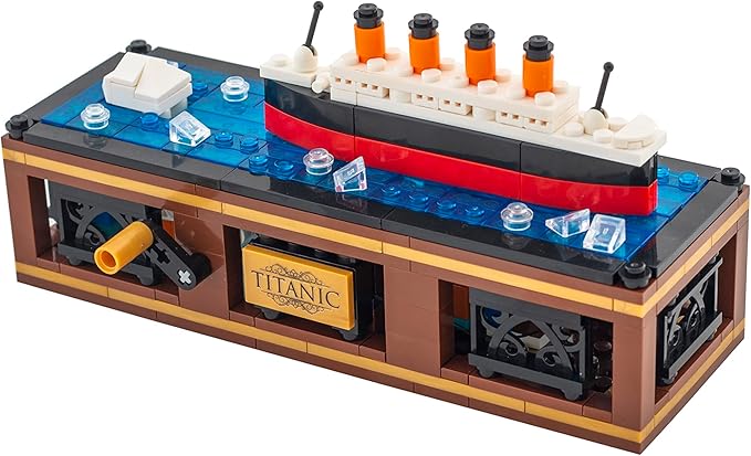 Brick Loot Iceberg Titanic Building Blocks Set with Light Kit & Motion, Toy Ship Model, Building Bricks Sets for Adults or Kids 6 Year Old +, Home Decor, Compatible with All Major Brands (319 Pieces)