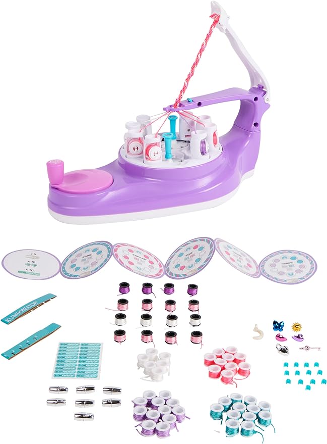 Cool Maker, KumiKreator Bead & Braider Friendship Necklace and Bracelet Making Kit, Arts and Crafts Kids Toys for Girls Ages 8 and up