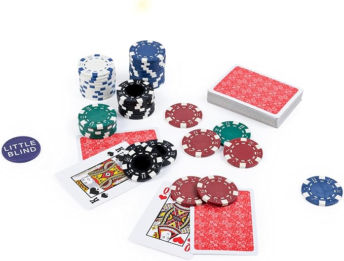 Spin Master Games, Cardinal Classics, 300-Piece Poker Set with Aluminum Carrying Case & Professional Weight Chips & Poker Dice, for Ages 8+