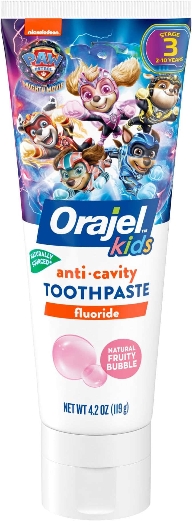 Spinbrush Gabby's Dollhouse Kids Electric Battery Toothbrush and Orajel Kids Paw Patrol Anti-Cavity Fluoride Toothpaste, 4.2oz Tube Bundle