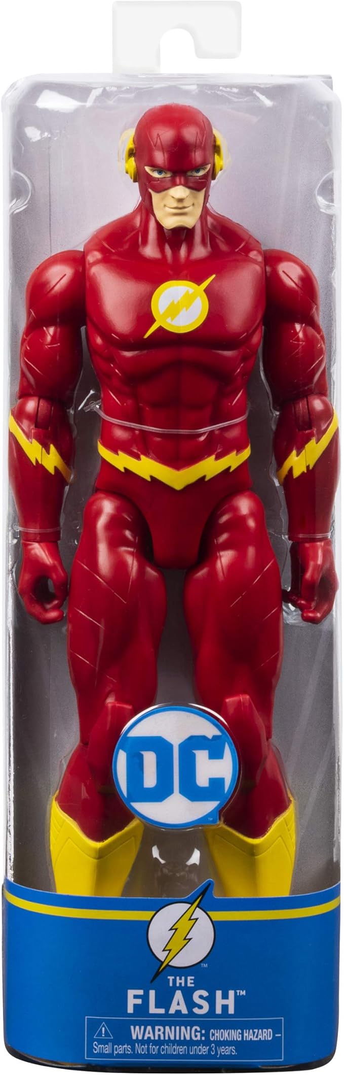 DC Comics The Flash Collectible Action Figure, 12 Inches Tall, 11 Articulation Points, Red Suit, Action Poses, Children's Toy