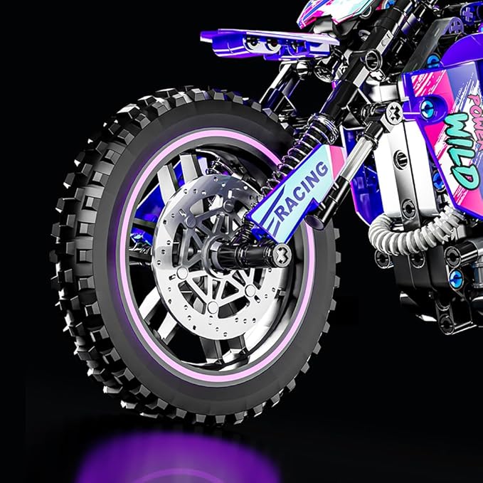 Mesiondy Motorcycle Building Block Set - 476 PCS Collectible Motorcycle Display Model,Motorbike Toy Collection Brick Kit for Adults Kids Boys Ages 6 7 8 9 10 11 12+ Years Old ﻿