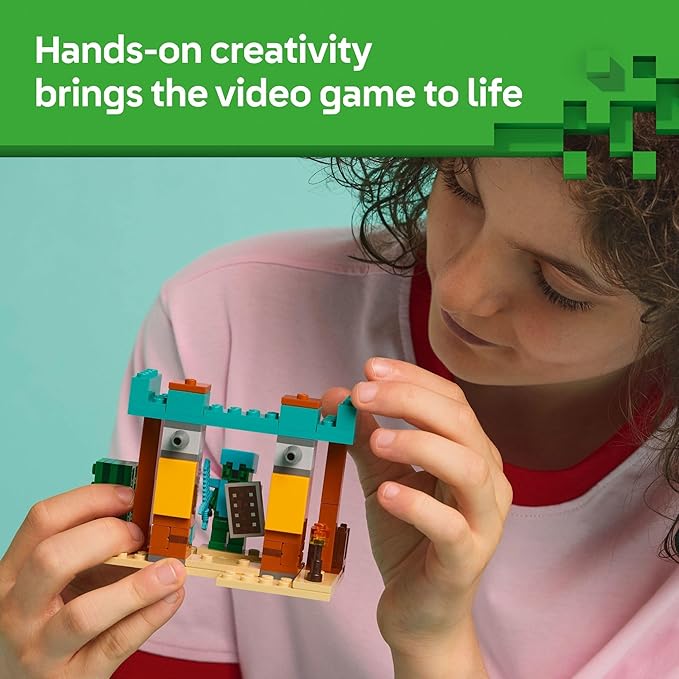 LEGO Minecraft The Illager Desert Patrol Toy Figures and Playset - Building Minecraft Toy for Kids, Boys and Girls, Ages 7+ - with 4 Figures for Pretend Play - Gift Idea for Birthdays - 21267