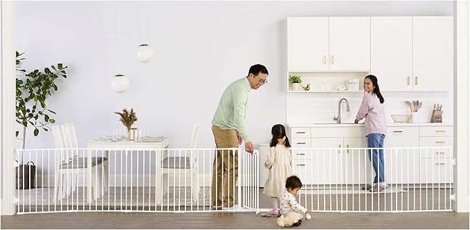 Regalo 194-Inch Super Wide Adjustable Baby Gate and Play Yard, 2-In-1, Bonus Kit, 4 Count (Pack of 1)