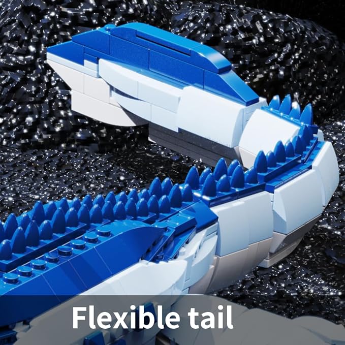 Mesiondy Dinosaur Building Blocks Set，STEM Dinosaur Toys for 6 7 8 9 10 11 12 13 14Year Old Boys (1158 Pieces)…