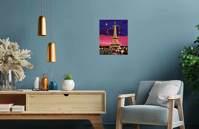 Ravensburger City of Love Paint by Numbers Kit for Adults - 23624 - Painting Arts and Crafts for Ages 14 and Up