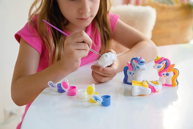 4M | STEAM Powered Kids | Rainbow Unicorns | Giant Unicorn Themed Arts and Crafts and STEM Projects Kit | Kids Ages 5+, Pink