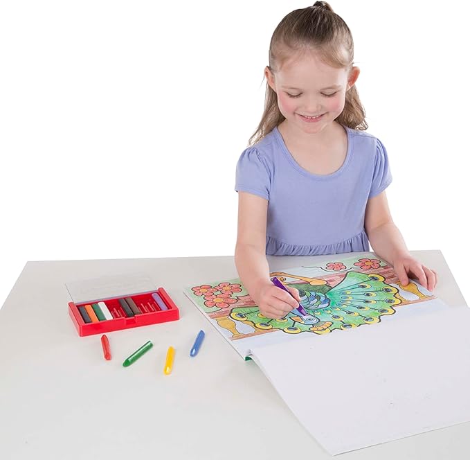 Melissa & Doug Jumbo Coloring Pad (11 x 14 inches) - Animals, 50 Pictures - Animal Coloring Book, Art Paper For Kids Painting And Drawing